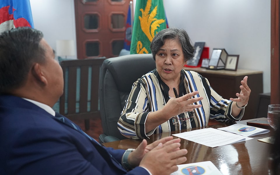H.E. Sonexay Vannaxay, Ambassador Extraordinary and Plenipotentiary of Lao PDR to the Republic of the Philippines, pays a courtesy visit to Dr. Mercedita Sombilla, SEARCA Center Director.