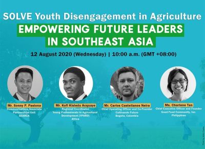 Online platform of SEARCA tackles agricultural underpinnings on youth empowerment